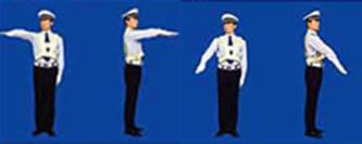 2009年10月新题库:交警手势题