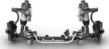 图为奔驰CLS所采用的空气悬挂