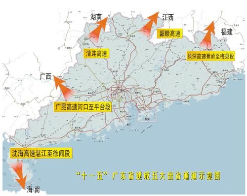仅次于纽约都市圈,与陆路相邻各省区均有两条以上高速公路连接