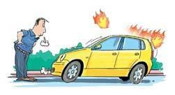 车主防自燃意识不强交警来支招